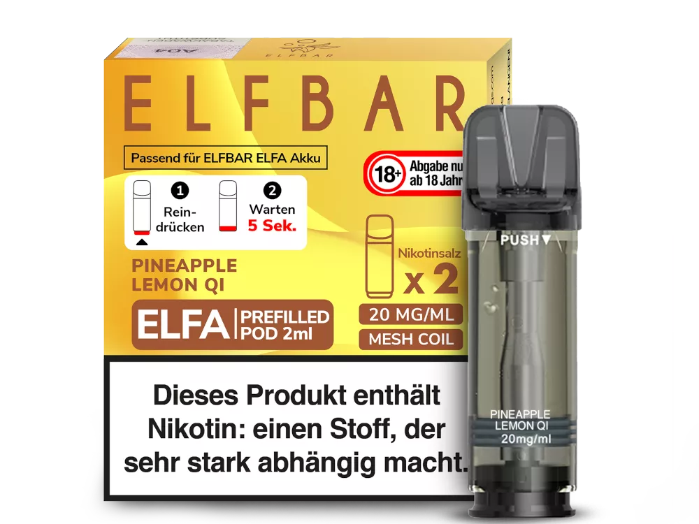 Elfbar ELFA Prefilled Ersatz Pod - 2x2ml Pod