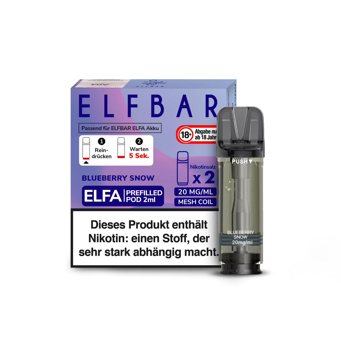 Elfbar ELFA Prefilled Ersatz Pod - 2x2ml Pod